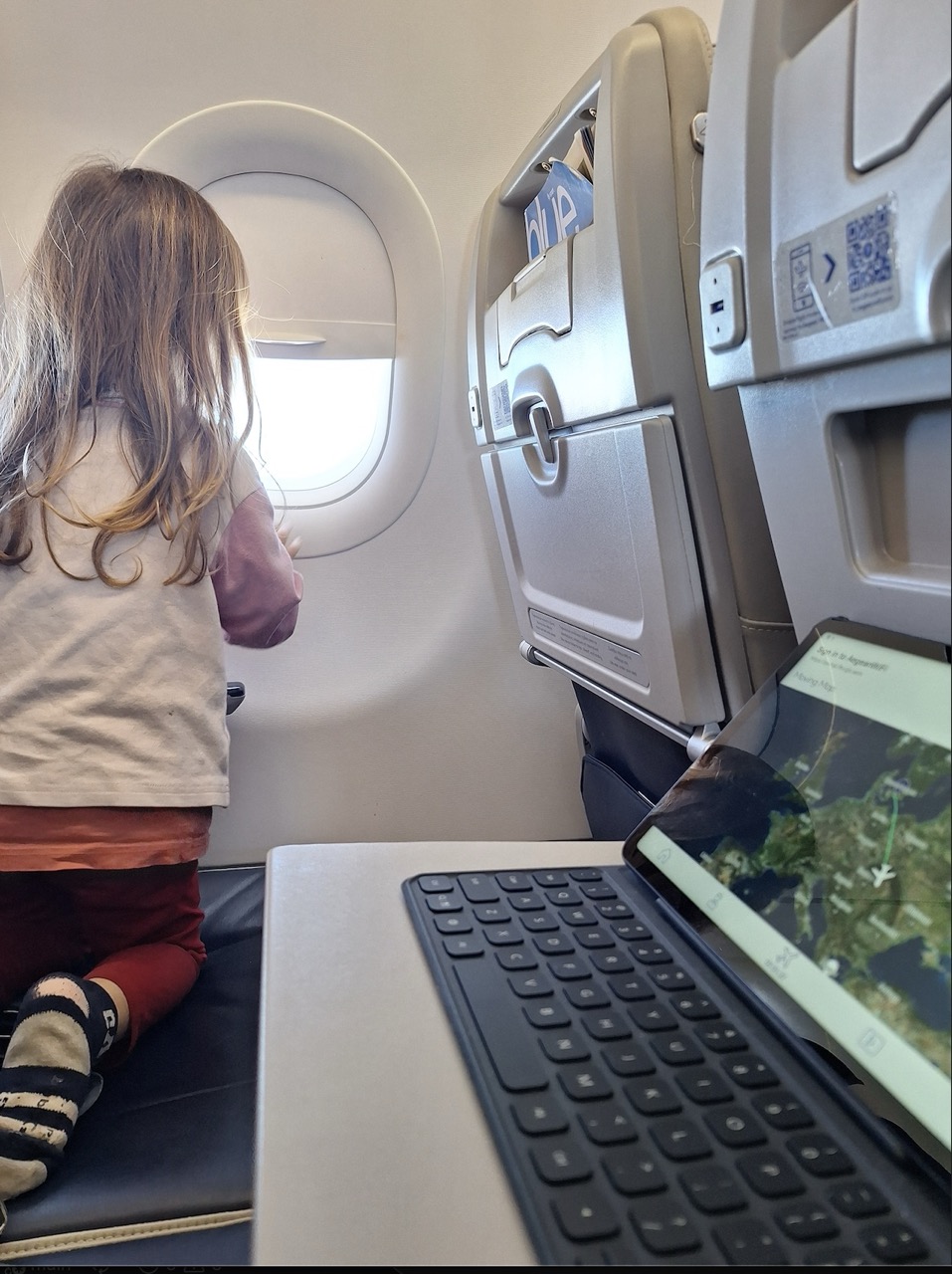 On the plane to Copenhagen