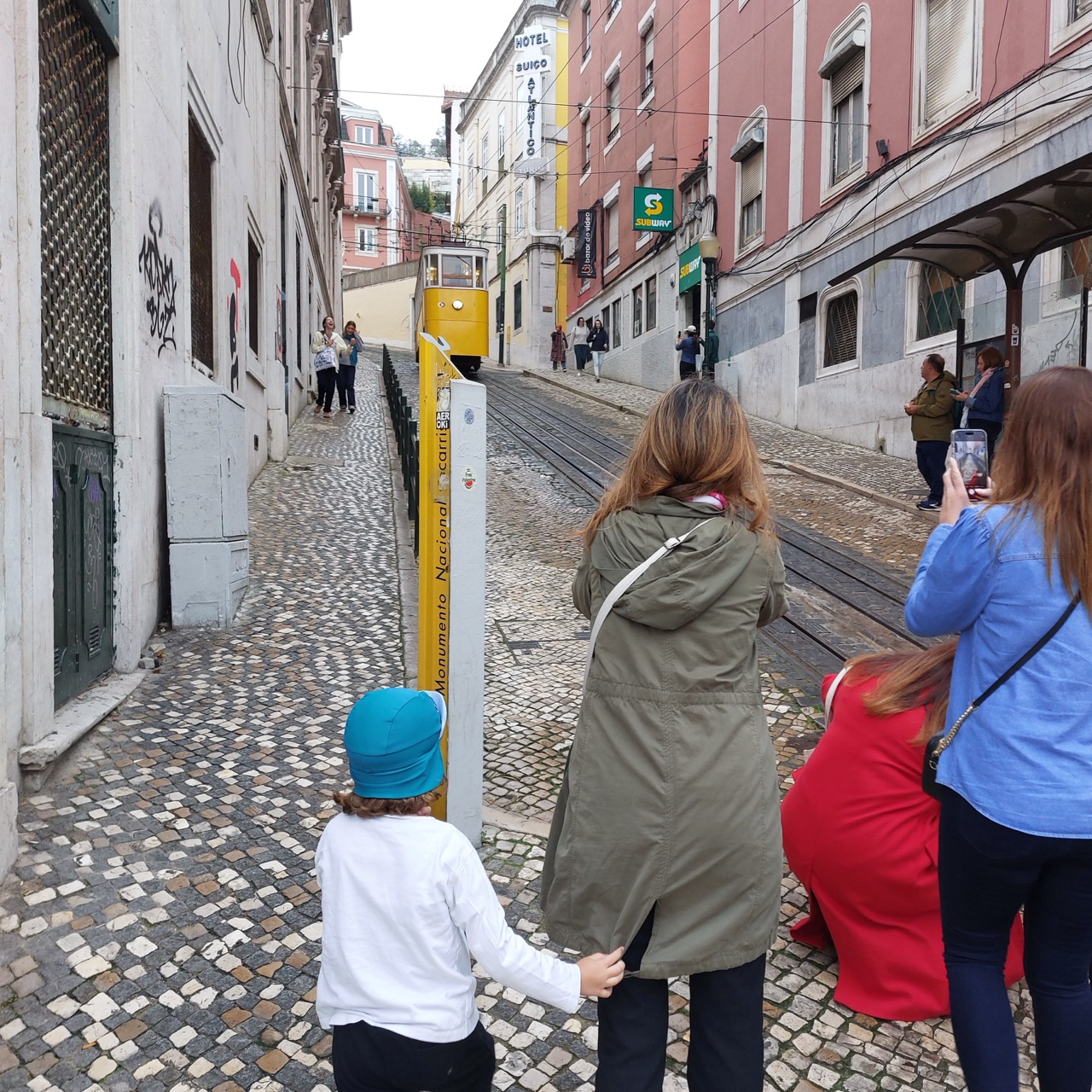Lisbon yellow tram, Portugal
