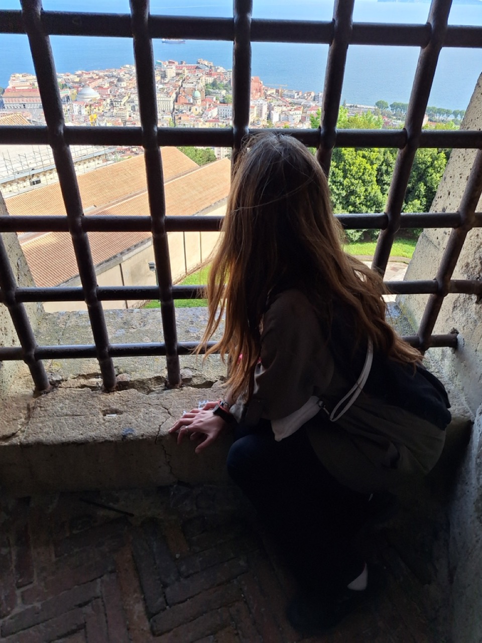 View over Naples from the castle
