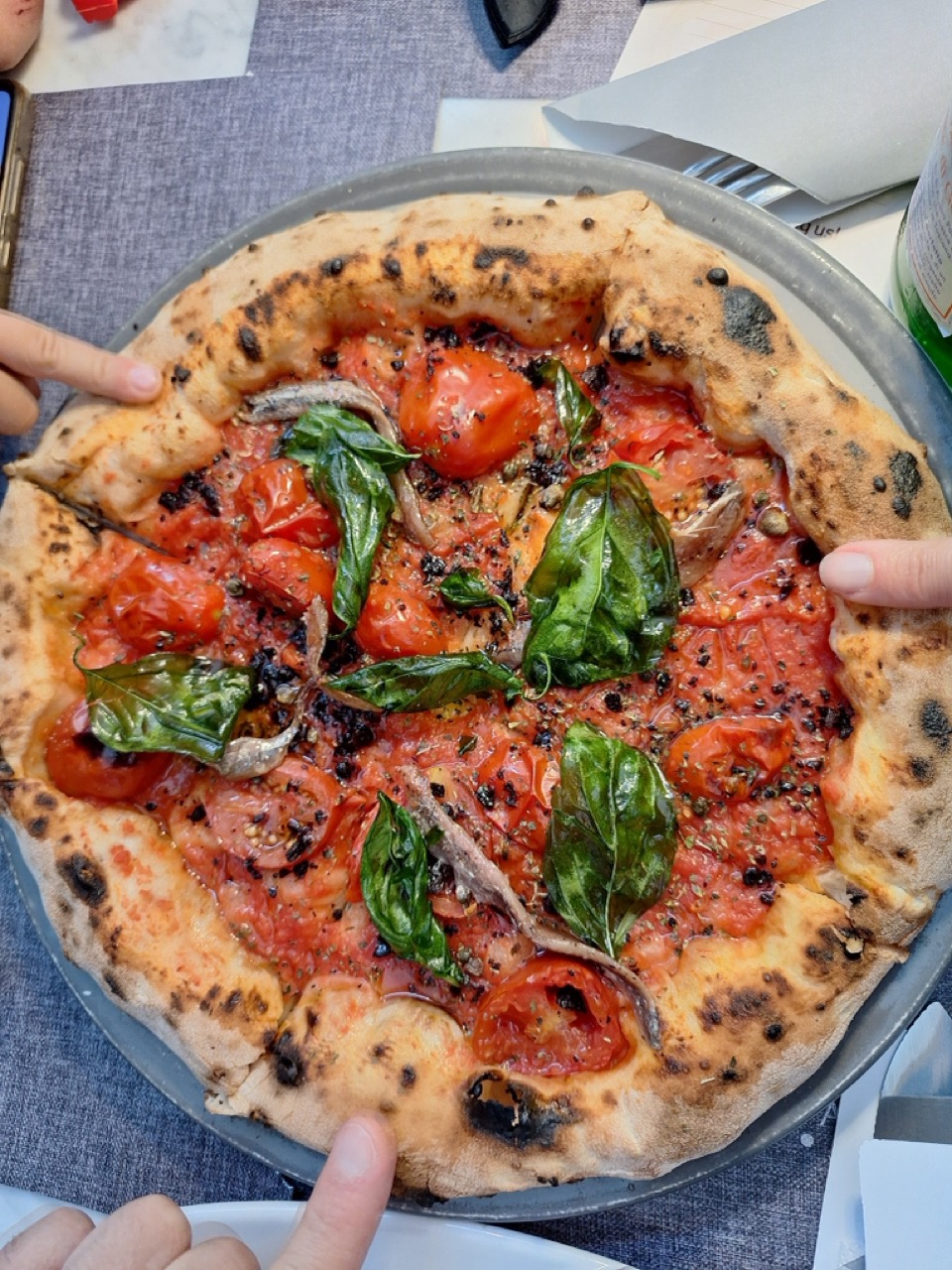 Authentic Neapolitan pizza